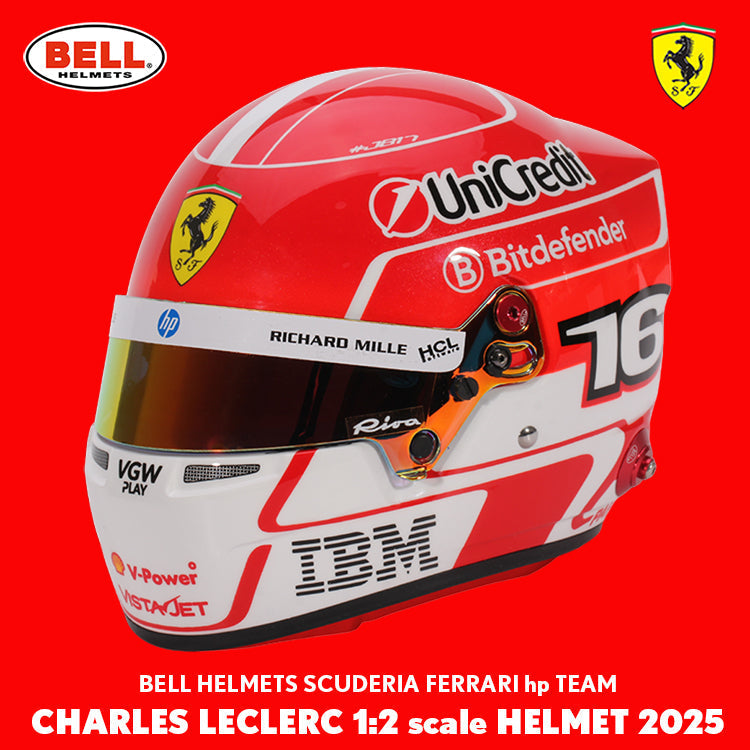 ルクレール 2025年 フェラーリ ミニヘルメット登場！ – EURO SPORTS