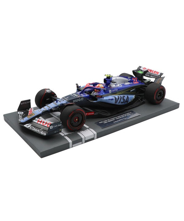 ミニチャンプス VISA CASH RB 角田 日本GP 1/43 ホンダ Visa Cash App RB VCARB01 角田裕毅 2024年 シンガポールGP by