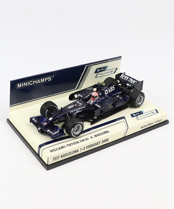MINICHAMPS ウィリアムズ K.NAKAJIMAテスト仕様 海外並行品】ウィリアムズ トヨタ FW30 中嶋一貴 2008年 バルセロナ