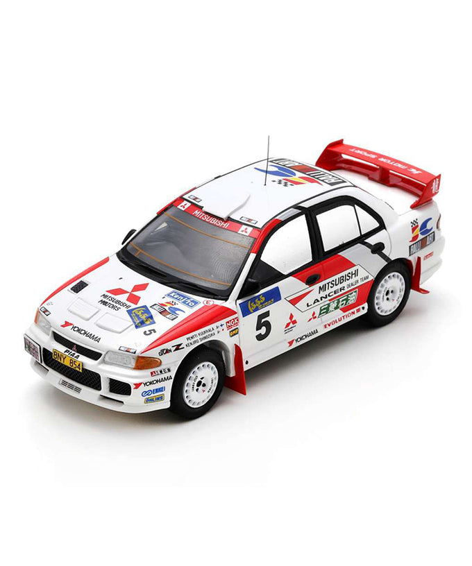 【美品】京商　1/10 GP ランエボ5 4WD ミツビシ ランサー エボリューションⅢ NO.5 1995年 ラリー Hong Kong