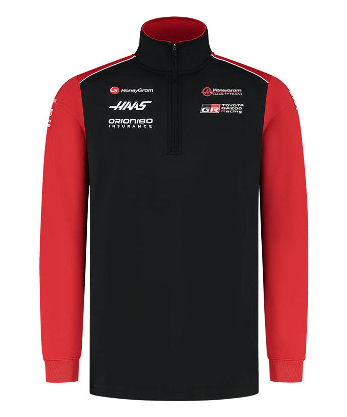 ハース　F1 チーム　チームスタッフ用　ポロシャツ　チーム支給品 ハース F1 チーム チームスタッフ用 ジップポロ チーム支給品 2024