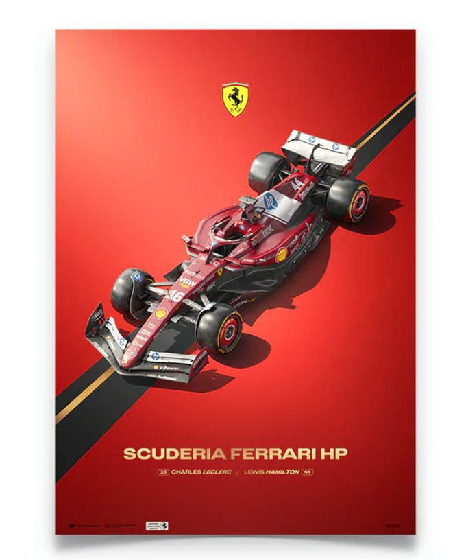 フェラーリ SF25 スクーデリア フェラーリ HP F1 Team ポスター – EURO