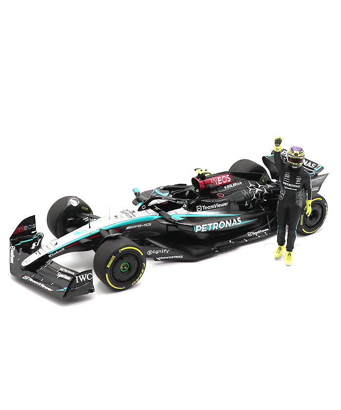 [海外別注]メルセデス F1 W15 L.ハミルトン 2024年アブダビGP メルセデス AMG ペトロナス F1チーム W15 E ルイス・ハミルトン 2024年