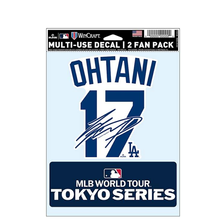 MLB ドジャース／大谷翔平 ネーム＆ナンバー ファンデカール