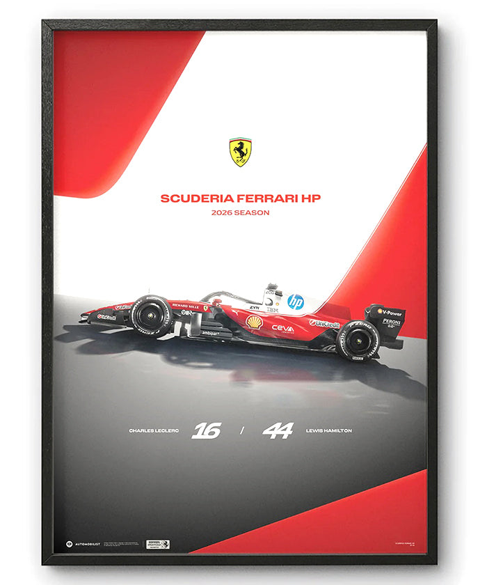 スクーデリア フェラーリ HP SF-26 2026年 オフィシャル ポスター