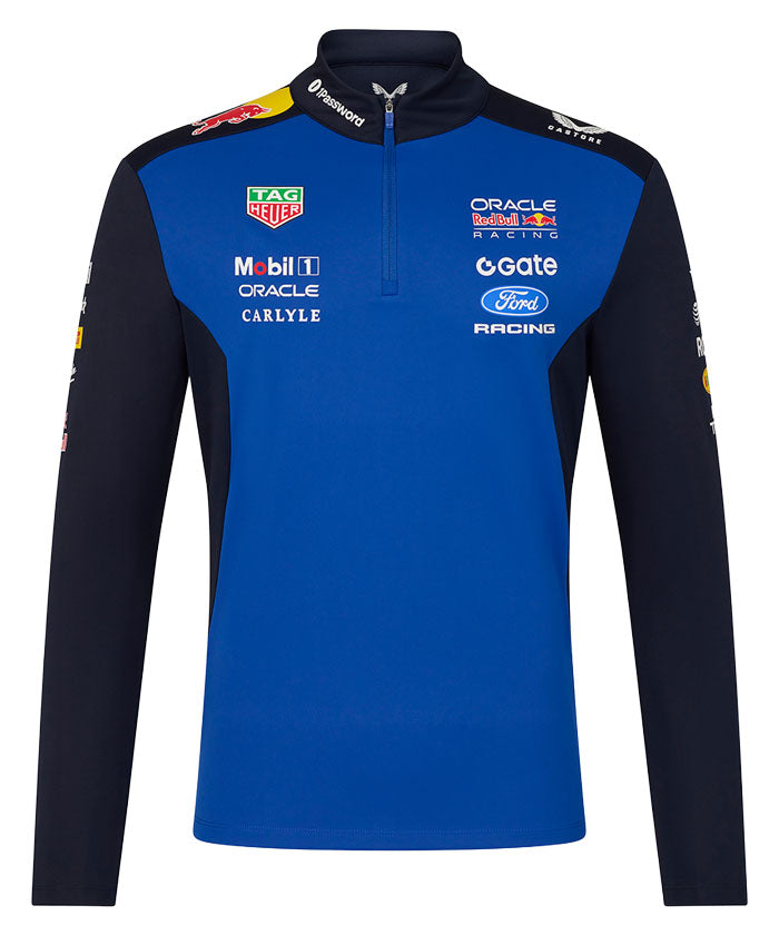 美品 ROSSIGNOL RACE TEAM フルジップスウェット サイズL オラクル レッドブルレーシング チーム レプリカ 1/2 ZIP スウェット