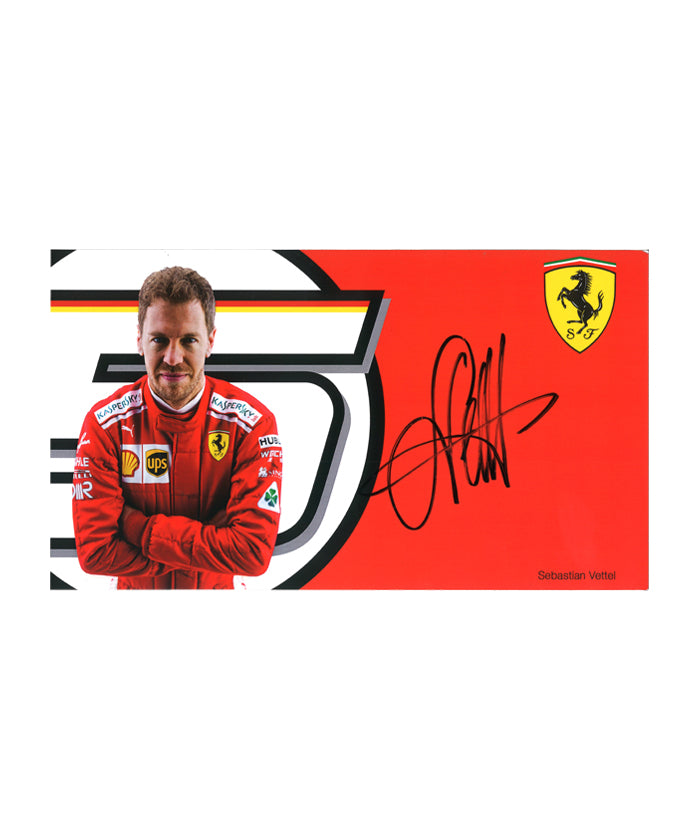 セバスチャン・ベッテル 直筆サイン入り スクーデリア フェラーリ