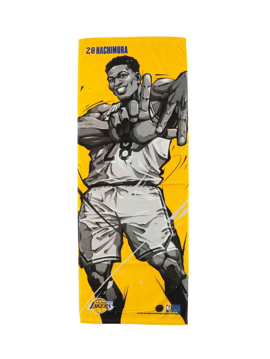 ロサンゼルス・レイカーズ 八村塁 イラストスポーツタオル – EURO