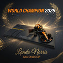 ノリス 2025年ワールドチャンピオン記念モデルカー入荷