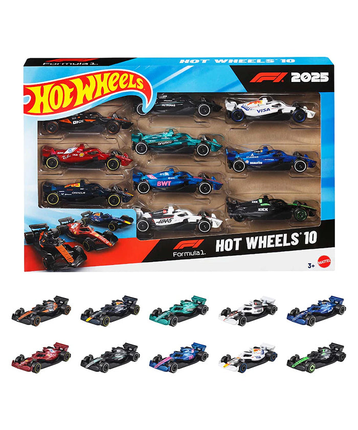 Formula 1 2025年 ミニカー10台 セット by ホットウィール 1/64