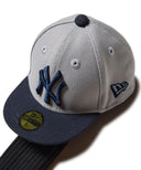 MLB  ニューヨーク·ヤンキース／ヘッドカバー  グレー × ネイビー フェアウェイウッド用