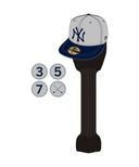 MLB  ニューヨーク·ヤンキース／ヘッドカバー  グレー × ネイビー フェアウェイウッド用
