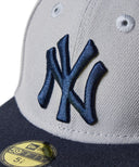 MLB  ニューヨーク·ヤンキース／ヘッドカバー  グレー × ネイビー フェアウェイウッド用