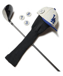 MLB ロサンゼルス·ドジャース／ヘッドカバー  クロームホワイト×ダークロイヤル フェアウェイウッド用