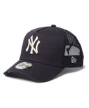 MLB ニューヨーク･ヤンキース / NewEra 9FORTY A-Frame トラッカー エンブレム メッシュ