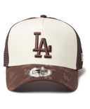 MLB ロサンゼルス･ドジャース / NewEra 9FORTY A-Frame トラッカー ジャカード BRN