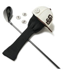 MLB サンディエゴ·パドレス／ヘッドカバー  フェアウェイウッド用 クローム×バーントウッド