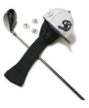 MLB ロサンゼルス·ドジャース／ヘッドカバー  フェアウェイウッド用 アイボリー×ネイビー