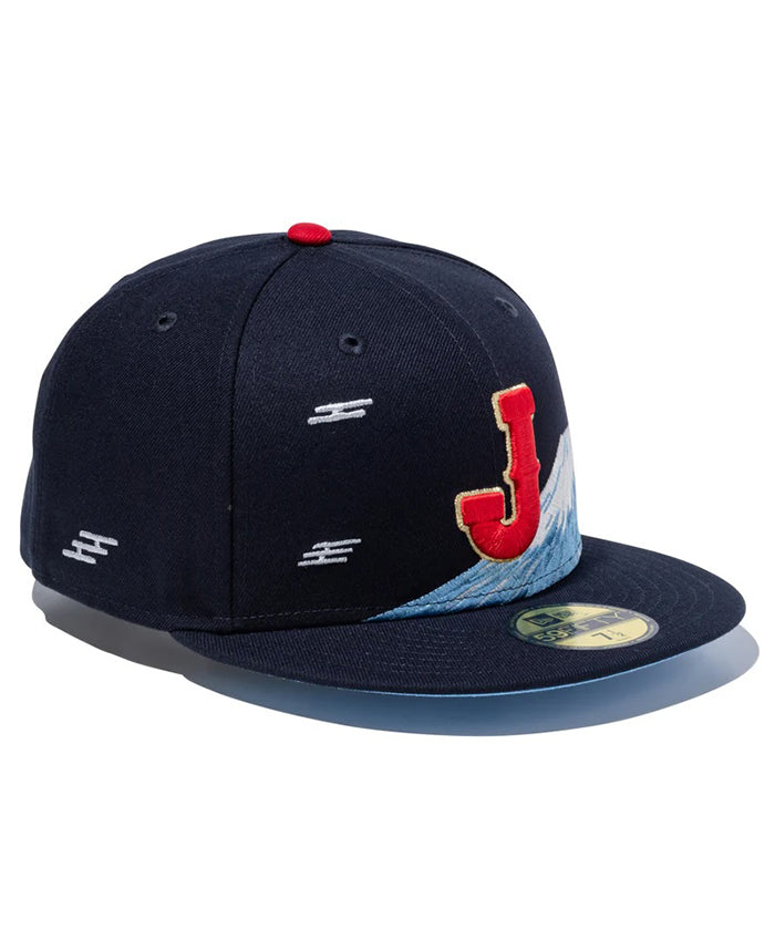 ニューエラ侍ジャパン富士山キャップ　7 1/2 NEW ERA（ニューエラ） 59FIFTY WBC 侍ジャパン 富士山 桜 浮世絵