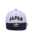 WBC JAPAN／NewEra 9FORTY APANロゴ MUSO STRIPE ホワイト ネイビー