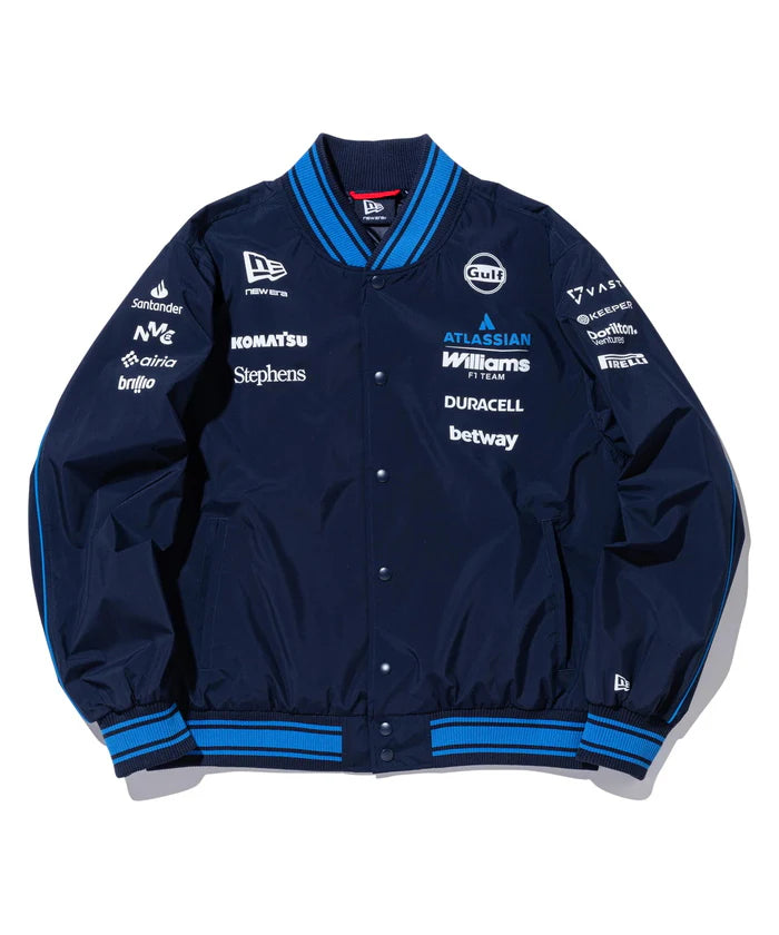 アトラシアン ウィリアムズ F1チーム NewEra VARSITY ジャケット 2026