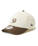 MLB ロサンゼルス・ドジャース NewEra 9FORTY シティコネクト 2トーン キャップ  クロームホワイト/ウォルナット