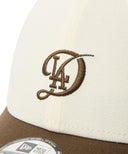 MLB ロサンゼルス・ドジャース NewEra 9FORTY シティコネクト 2トーン キャップ  クロームホワイト/ウォルナット
