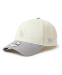 MLB ロサンゼルス・ドジャース NewEra 9FORTY 2トーン キャップ  クロームホワイト/グレー