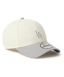 MLB ロサンゼルス・ドジャース NewEra 9FORTY 2トーン キャップ  クロームホワイト/グレー