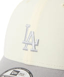MLB ロサンゼルス・ドジャース NewEra 9FORTY 2トーン キャップ  クロームホワイト/グレー