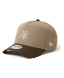 NBA ロサンゼルス・レイカーズ NewEra 9FORTY Aフレーム ブリティッシュカーキ/ウォルナット