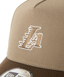 NBA ロサンゼルス・レイカーズ NewEra 9FORTY Aフレーム ブリティッシュカーキ/ウォルナット