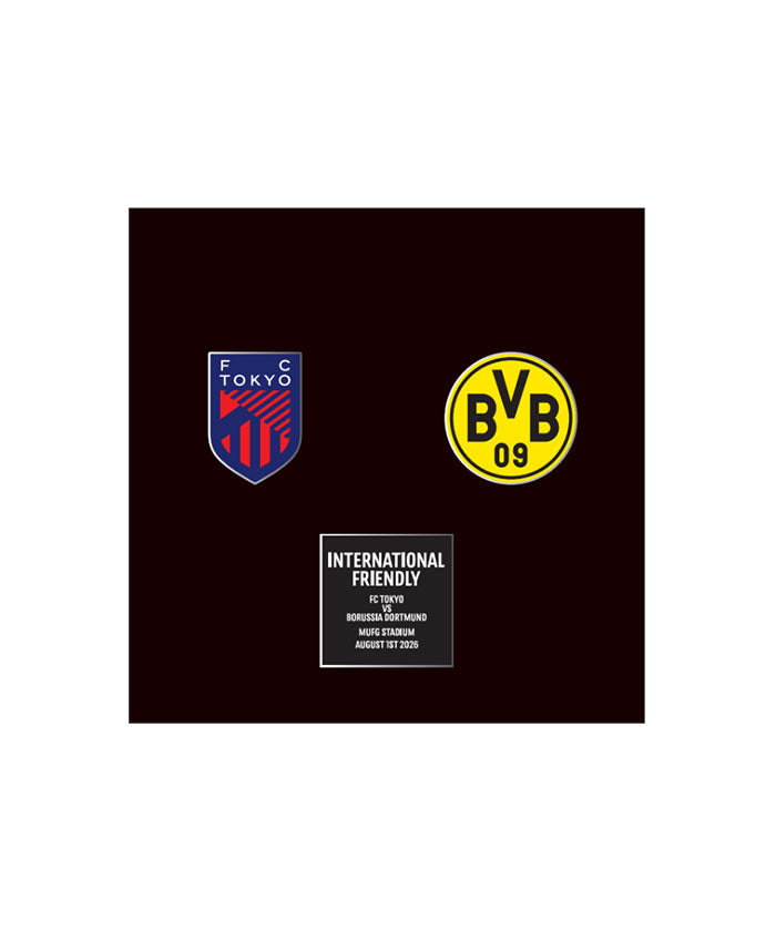 FC東京 20周年記念ピンバッジセット 国際親善試合 FC東京 対 ボルシア ドルトムント ピンバッジセット
