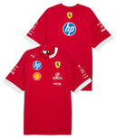 スクーデリア フェラーリ SF チーム ドライバー オーバーサイズ Tシャツ レッド 2025