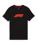【キッズサイズ】PUMA FORMULA 1 ロゴ Tシャツ ブラック 2025
