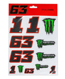 フランチェスコ・バニャイア Monster Energy ラージ ステッカーセット