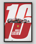 シャルル・ルクレール フェラーリ SF-25-Homage to Monaco ポスター