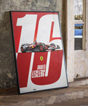 シャルル・ルクレール フェラーリ SF-25-Homage to Monaco ポスター