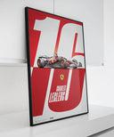 シャルル・ルクレール フェラーリ SF-25-Homage to Monaco ポスター