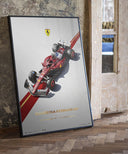 【額装済み】フェラーリ SF-25 スクーデリア フェラーリ HP F1 Team ポスター