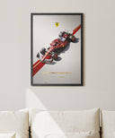 【額装済み】フェラーリ SF-25 スクーデリア フェラーリ HP F1 Team ポスター