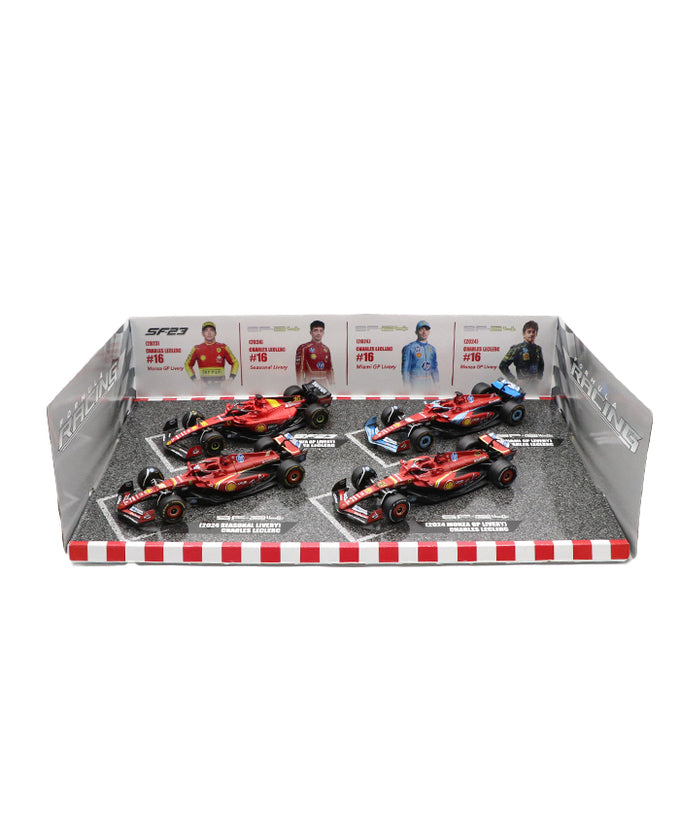 フェラーリ / シャルル・ルクレール F1 モデルカー4台セット by ブラゴ