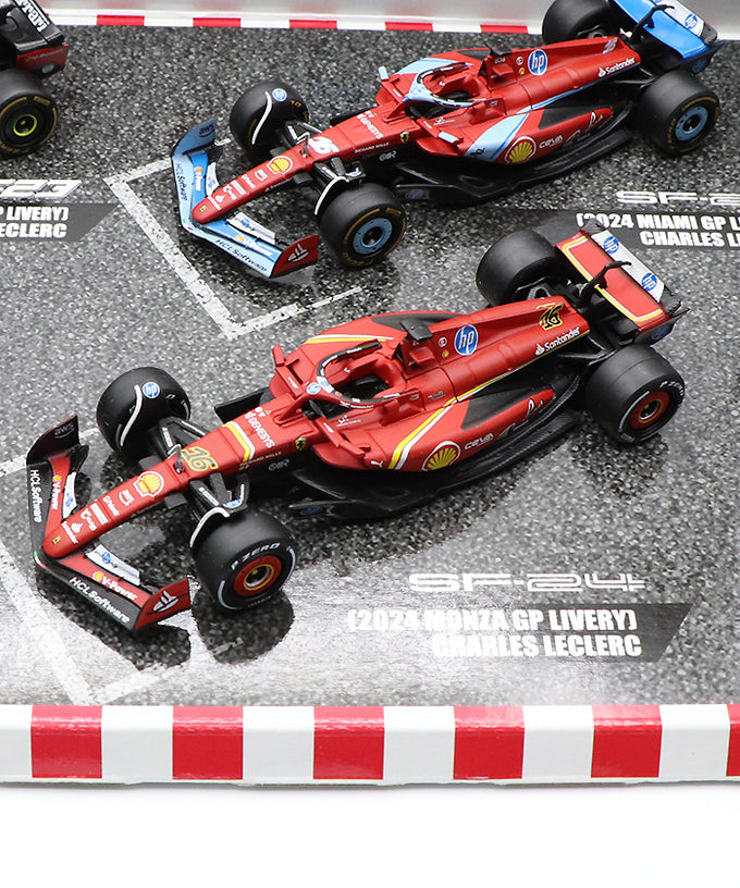 フェラーリ / シャルル・ルクレール F1 モデルカー4台セット by ブラゴ