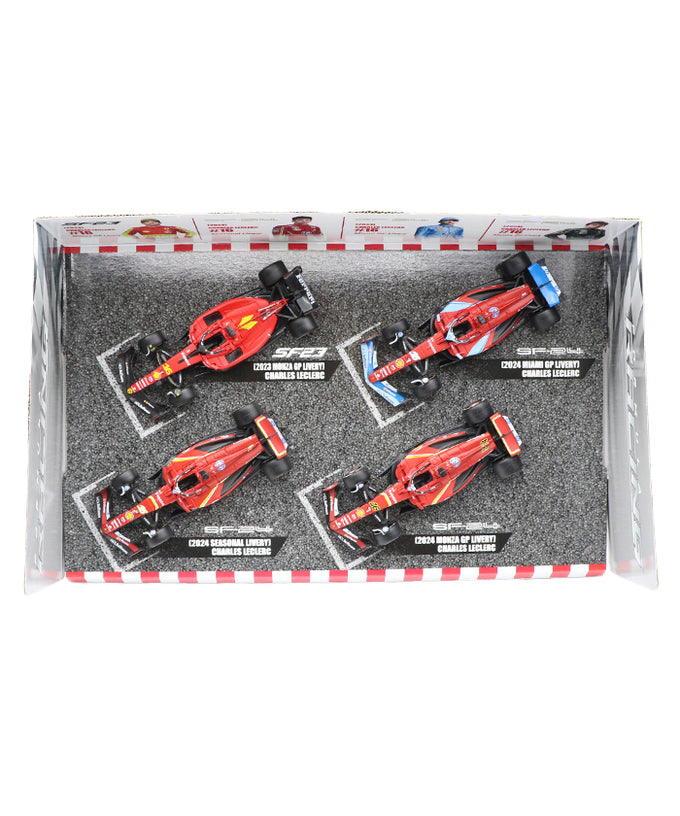 フェラーリ / シャルル・ルクレール F1 モデルカー4台セット by ブラゴ