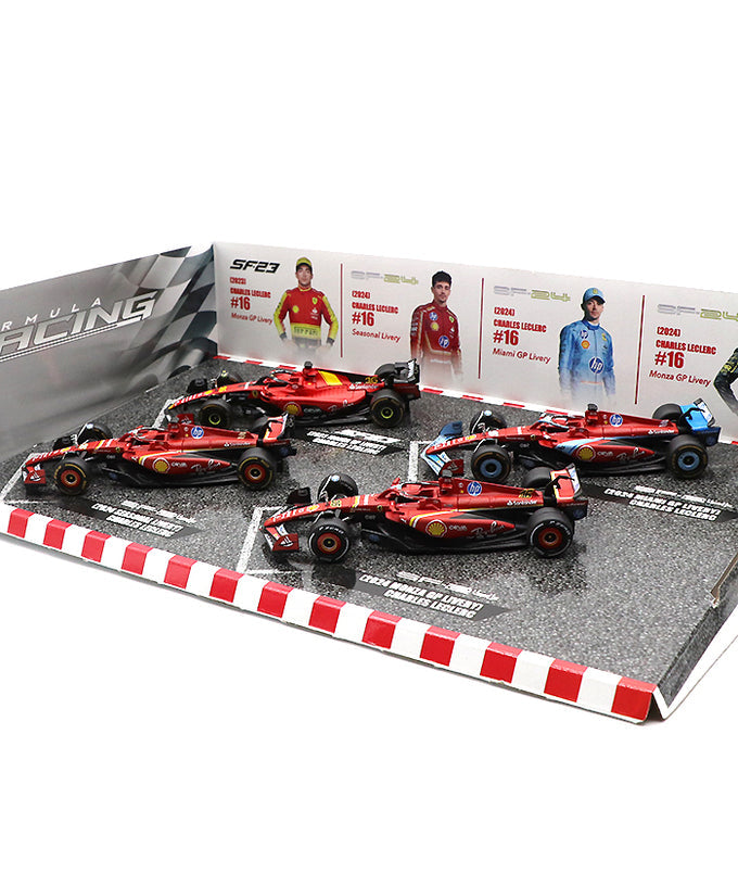 フェラーリ / シャルル・ルクレール F1 モデルカー4台セット by ブラゴ