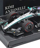 メルセデス AMG ペトロナス F1 チーム W17 キミ･アントネッリ 2026年 中国GP 初ポールポジション 記念タイヤ付 by ミニチャンプス 1/43スケール