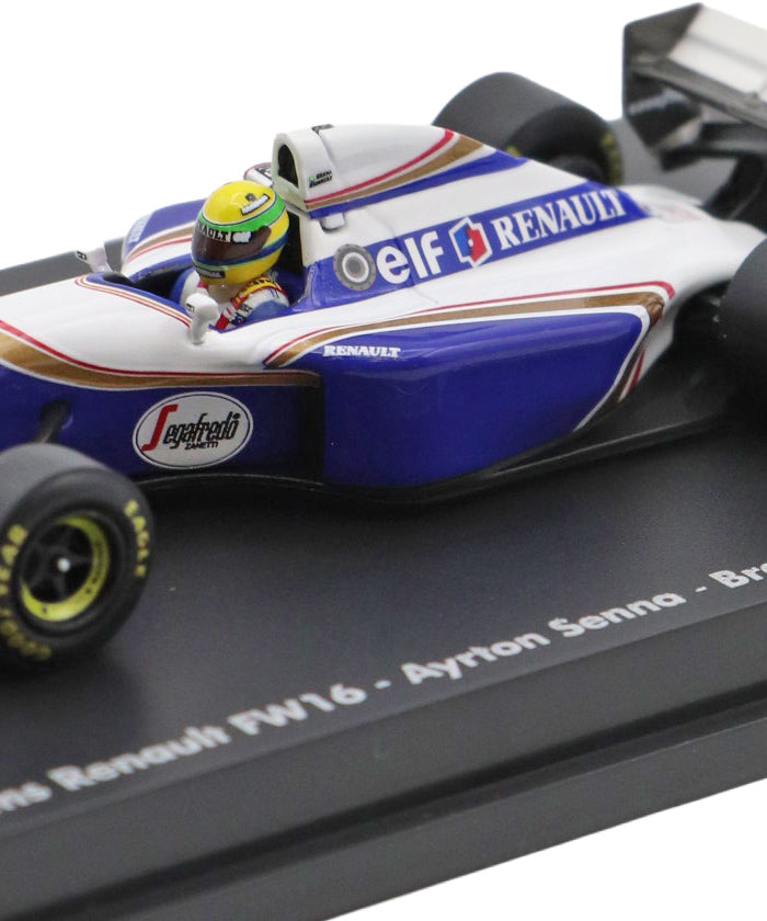 アイルトン・セナ 1/2 ヘルメット ウィリアムズ 1994年 ／ミニチャンプス ウィリアムズ ルノー FW16 アイルトン・セナ 1994年 ブラジルGP by