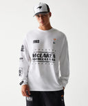 マクラーレン F1チーム NewEra ロングスリーブ レーシング Tシャツ ホワイト