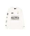 マクラーレン F1チーム NewEra ロングスリーブ レーシング Tシャツ ホワイト
