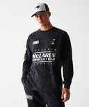 マクラーレン F1チーム NewEra ロングスリーブ レーシング Tシャツ ブラック
